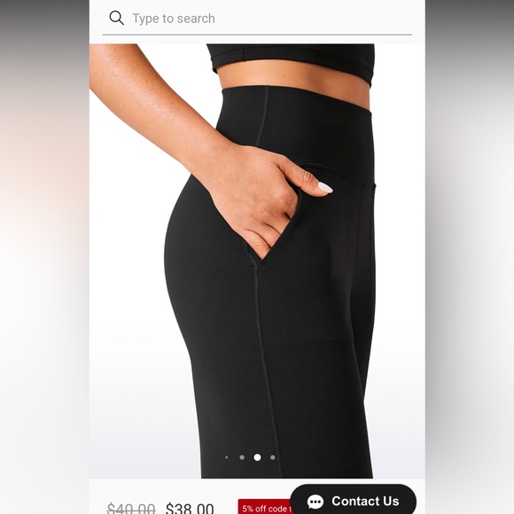 New-CRZ YOGA Butterlift® High Rise Pocket Pant 31" - NEVER WORN SKU:RS123A31 - Picture 5 of 9